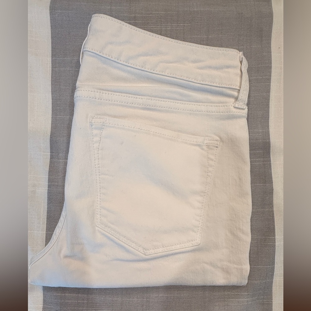 Banana Republic Women's Crisp White Skinny Crop Jeans